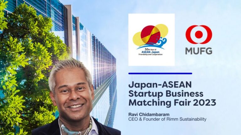 Robert Rimm Japan-ASEAN Start-up Business Matching Fair 2023 - Rimm Sustainability
